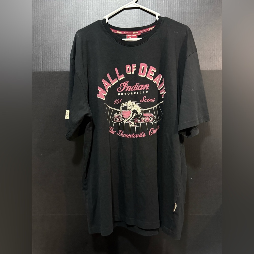 🧿Indian Motorcycle Black Wall of Death T-shirt